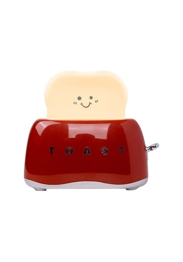 Szypzstore Tost Lambası Şarj Edilebilir Küçük Lamba Odası Dekorasyon Gece Lambası Sxt9tn Kırmızı