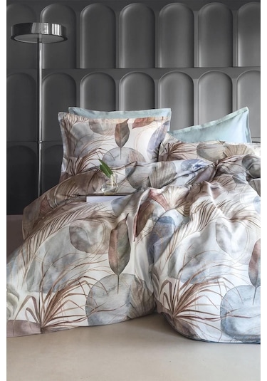 İssimo Ashi Tencel Nevresim Takımı Çift Kişilik-2121 Çok Renkli