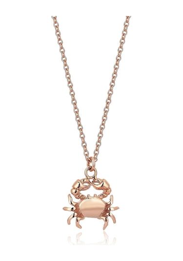 Reis Kuyumculuk T1817 The Crab Pembe Altın Kolye