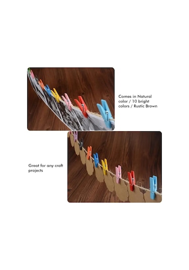 Kırmızı X100pcs-parti Noel Doğal Not Kırtasiye Po Kağıt Peg Dekor Ev Düğün 25mm Dıy Klipler Mini Clothespin Ahşap Renkli