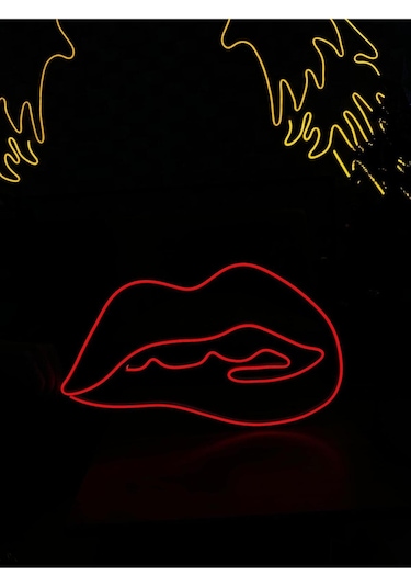 Twins Led Dudak Figürlü Neon Tabela Kırmızı Model:model:50113366 Kırmızı