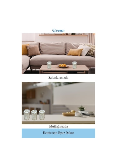 Mumluk Şamdan Tealight Mum Uyumlu Büyük Erimiş Mum Model - Gümüş
