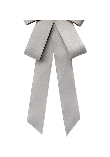 Suntek Kadın Ön Bağlanmış Fiyonklu Kravat Boyun Kravat Zarif