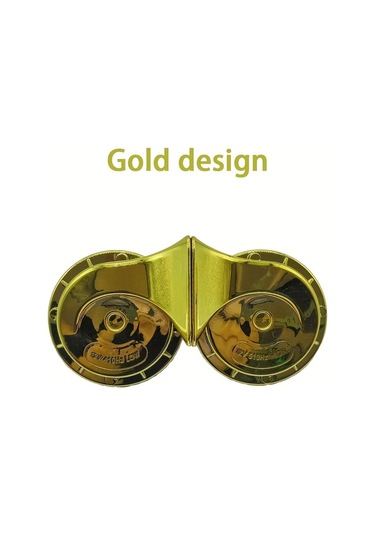 Hightower 1 Adet 12v Salyangoz Renkli Trompet Yüksek Sesli Alt Üst Zengin Altın Renk Korna Motosiklet