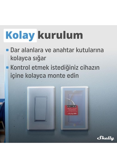 Shelly 1PM Mini Gen3 Enerji Ölçer Röle