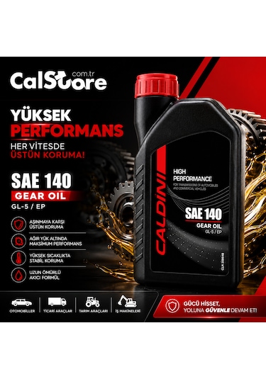 Caldini Sae 140 Gl-5 Şanzıman Ve Dişli Yağı 1 L