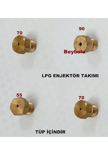 Icf Set Üstü Ocak Lpg Dönüşüm Enjektör Memeleri Takım 7 Mm