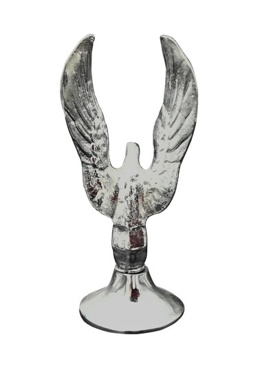 Pimarks Dekoratif Biblo Pirinç Döküm Metalik Kartal Dik Kanatlı