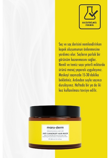 Maruderm Kepeğe Karşı Etkili Saç Maskesi 300 ML