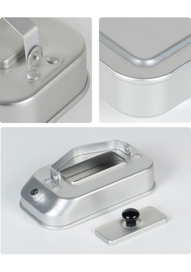 Xindoker Alüminyum Kamp Çay/çay Makinesi, Taşınabilir Katlanabilir Kollü, 200ml, Piknik Ve Doğa Etkinlikleri İçin Su Kaynatma Gümüş