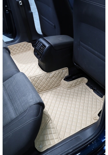 Ford Escort Bej-krem Renk 8d Diamond Premium Kaymaz Deri Oto Paspas