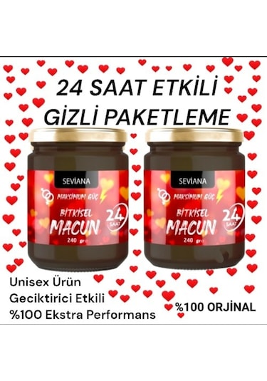 Seviana Performans Güç Macunu Atom Macunu Bitkisel Macun 2 x 240 G