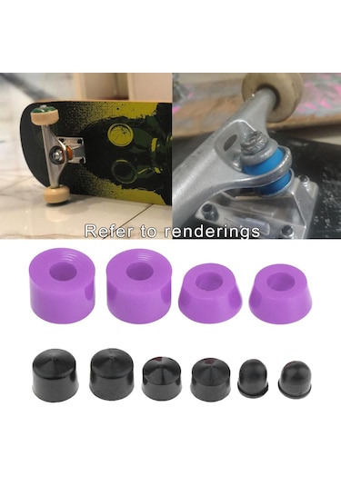 Homyl Açık Için Kaykay Kamyon Burç Kiti Amortisörler Yumuşak Mor Mor Çok Renkli