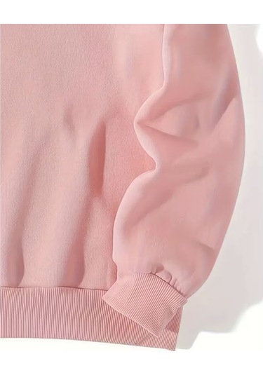 Nevermind Sevgili Çift Kombin Hoodie 2 Li Set Unisex Oversize Kapüşonlu Hoo Pembe