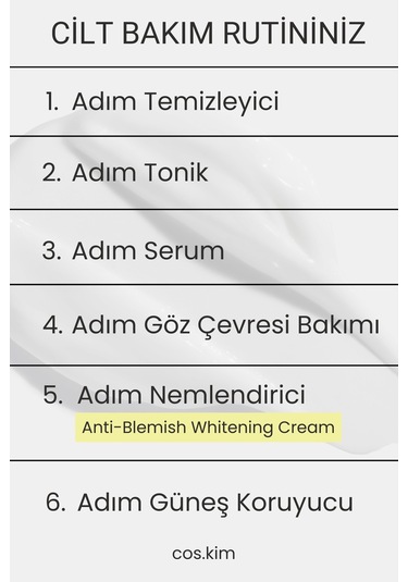 Leke Karşıtı Ve Gözenek Sıkılaştırıcı Aydınlatıcı Krem Anti-blemish Whitening Cream 50ml