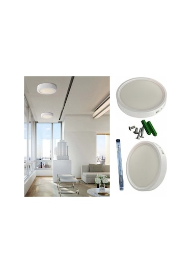 18 Watt Sıva Üstü Silindir Led Panel Armatür Ct-5233 6400 K Beyaz Işık Diğer