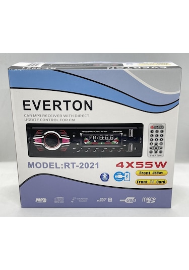 Everton Rt-2021 Çift Usb'Li Usb-Sd-Fm-Aux- Bluetooth Oto Teyp 4X5