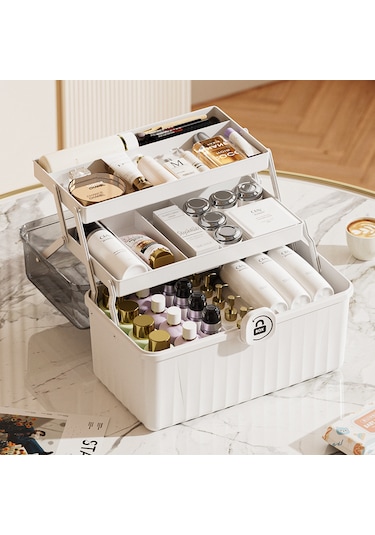 Ev Kullanımı İçin Taşınabilir Çok Katmanlı Küçük İlaç Kutusu