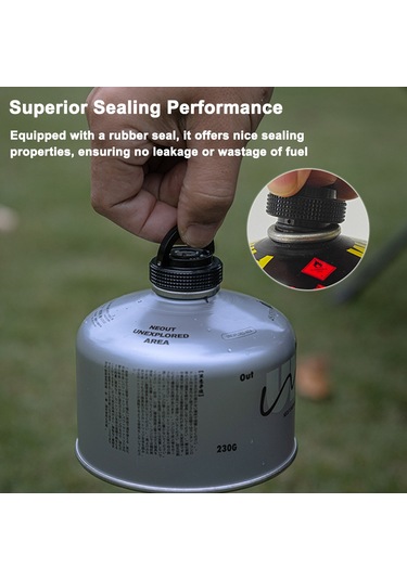 Tenfowee Kamping Gaz Bünyesi Kapağı: Aluminyum Çelik, Manyetik Tutma, Sızdırmaz, Çekirdekli Taşımak İçin Uyumlu, Siyah, 1 Adet Çok Renkli