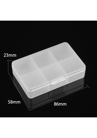 Mufunye 6 Bölmeli Pp Plastik İlaç Kutusu, Taşınabilir, Ev Ve Doğa Etkinlikleri İçin, Şeffaf, Syc-303