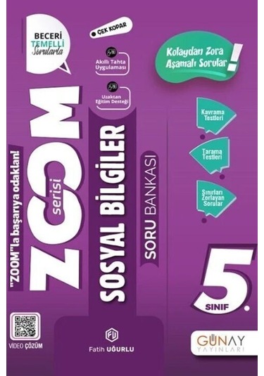 5.sınıf Sosyal Bilgiler Soru Bankası Zoom