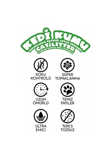 Happy Topaklanan Bentonit Natural Kedi Kumu 5 L