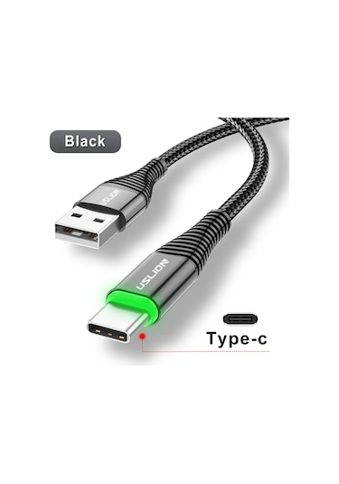 Uslıon Hızlı Şarj Kablo 3a Usb-c Ve Mikro Usb Samsung Uyumlu Xiaomi Huawei İçin Chınabej1m