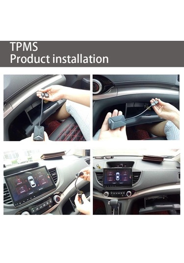 Sones Araba Radyo Dvd Oynatıcı İçin Harici Sensörlü Usb Tpms Lastik Basıncı İzleme Sistemi Android