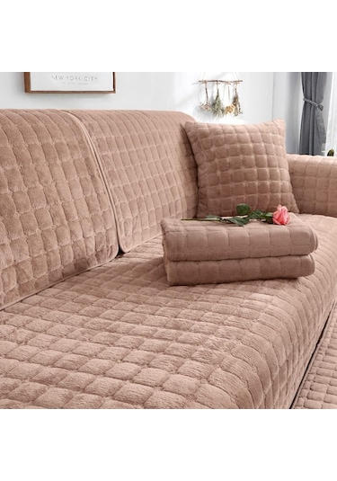 Deve Kaymaz Yumuşak Peluş Kanepe Örtüsü Kanepe Minderi Evrensel Kanepe Kapakları Dört Mevsim Kış Kanepe Minder Örtüsü 70 90cm