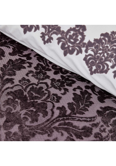 Karaca Home Volante Mürdüm Perde 12 Parça Çeyiz Seti Mürdüm