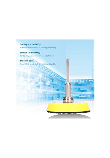 Yifomall "2 İnç Cırt Cırtlı Zımpara Pedi - 3mm Şaftlı, Hassas Parlatma Ve Zımparalama İçin"