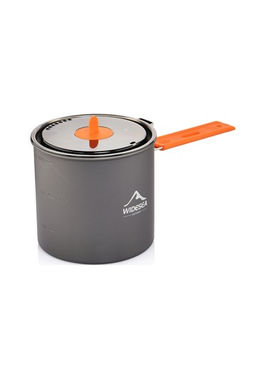 Ranyeek Taşra Kamp Tenceresı - Isı Toplayıcı Alüminyum Folding Kastrı - Hiking Piknik Outdoor Çadır Malzemesi Gri