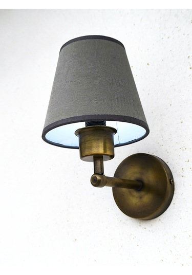 Shimmer Duvar Apliği Eskitme Gold Gri Başlıklı Gri