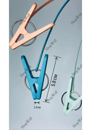 Shopwell İpli Çamaşır Mandalları 195660663 Siyah