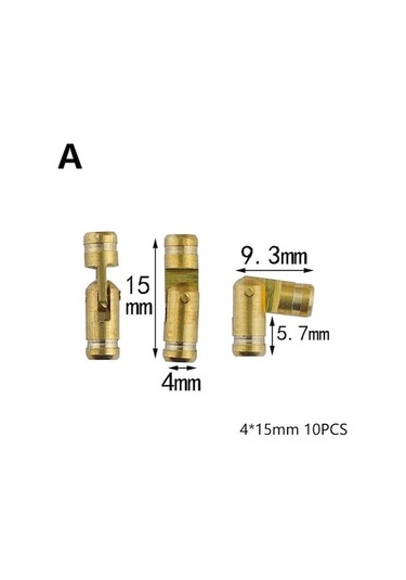 10 Adet 1/2 Inç Gizli Menteşeler Pirinç Görünmez Ahşap Kasa Donanım Malzemeleri Küçük Kutu Varil Menteşe 4x15mm 4x15mm