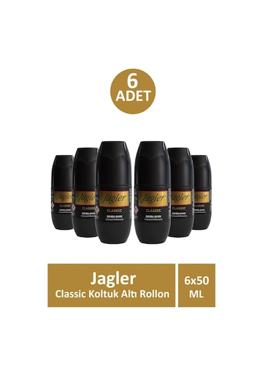 Jagler Classic Erkek Roll-On Deodorant 6 x 50 ML