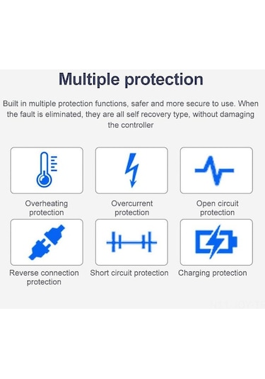 Fortunelane 12v/24v Otomatik Tespit Eden Güneş Şarj Regülatörü, 40a Panel Şarj Cihazı