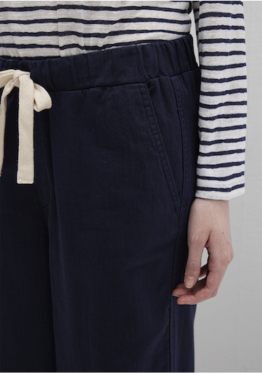 Mavi - Beli Bağcıklı Lacivert Pantolon 1010945-89101 Lacivert