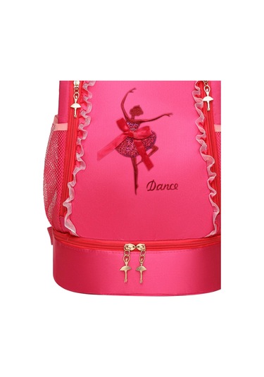 Suntek Bale Çantası Spor Yüzme Seyahat Jimnastik Için Sevimli Nakış Kırmızı