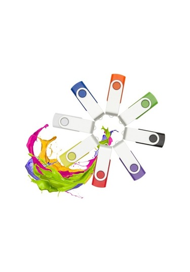 Castleofangels Flash Sürücü Usb 2.0 Veri Gezgini Pendrive Thumb Drive Kalem Sürücü Döner Tasarım 128mb 1li