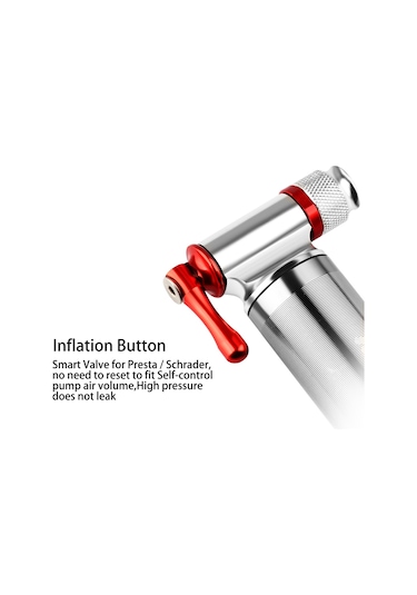 Folinda Bisiklet İçin Co2 Hızlı Şişirici, Aluminyum Malzeme, Taşınabilir Montajlı, Dağ Bisikleti Ve Yol Bisikletleri İçin Uygun Çok Renkli