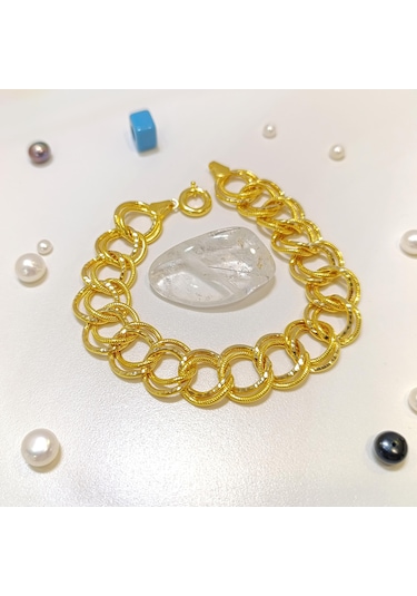 Saman Yolu Bileklik Künye 14 Ayar Altın Hd Videolu Sarı Altın