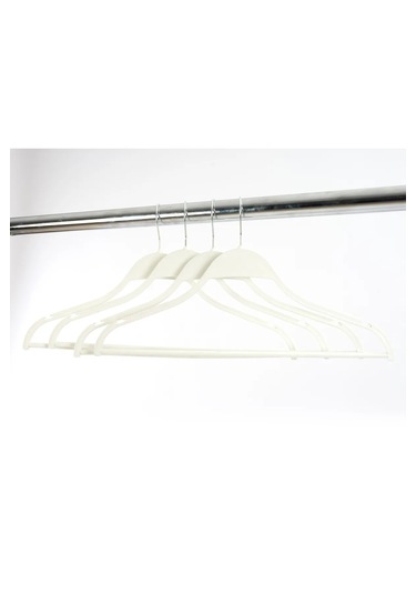 10'lu Siyah, Beyaz, Kahve Plastik Askı Seti Dayanıklı Kıyafet Askıları, Ev Ve Ofis Kullanımı İçin Beyaz