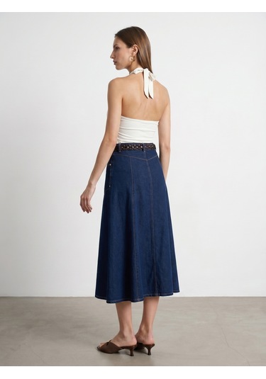 Dilvin 32973 Degaje Yaka Top-ekru