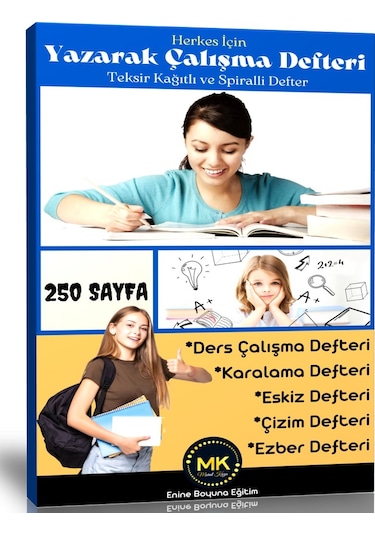 Yazarak Çalışma Defteri (Teksir Kağıtlı)