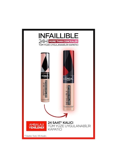 L'Oreal Paris Infaillible Tüm Yüze Uygulanabilir Kapatıcı 330 Pecan