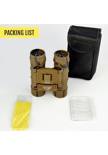 Trendooze Yüksek Yüksek Yüksek Teleskop Taşınabilir Tanım Su Seyahati Oyunları Mekan Kuş Konser Kamuflaj İçin Günlük Gözlem Geçirmez Etkinlikler Dürbün Dış Çözünürlük Büyütme Basketbol Bak4 25 12 Kx