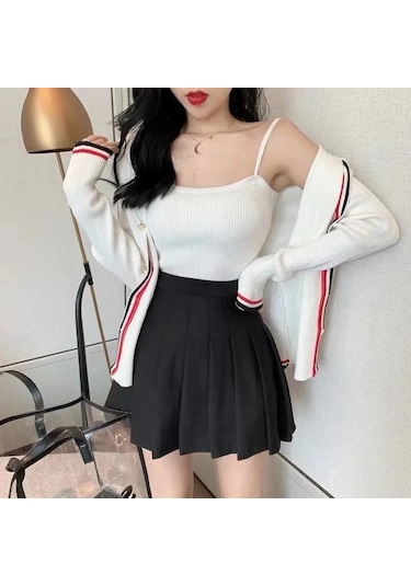 Gri Yaz Kadın Pileli Etekler Bayan Mini Etekler Yüksek Bel Beyaz Siyah Etekler Tatlı Kız Kore Etekler Vintage Etek M Gri Gri Yaz Kadın Pileli Etekler Bayan Mini Etekler Yüksek Bel Beyaz Siyah Etekler Tatlı Kız Kore Etekler Vintage Etek M Gri