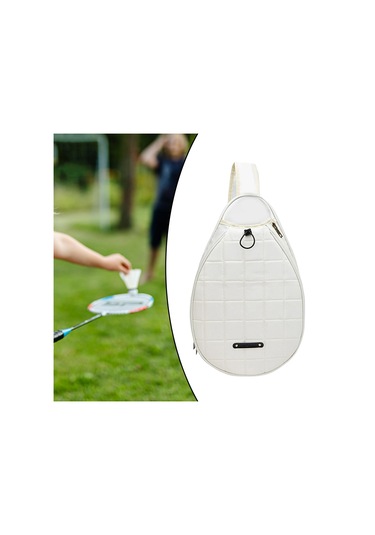 Suntek Tenis Raketi Omuz Çantası Dış Mekan Spor Beyaz