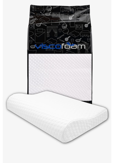 Viscofoam Bamboo Boyun Destekli Ortopedik Visco Yastık 57 x 37 x 10-7 CM